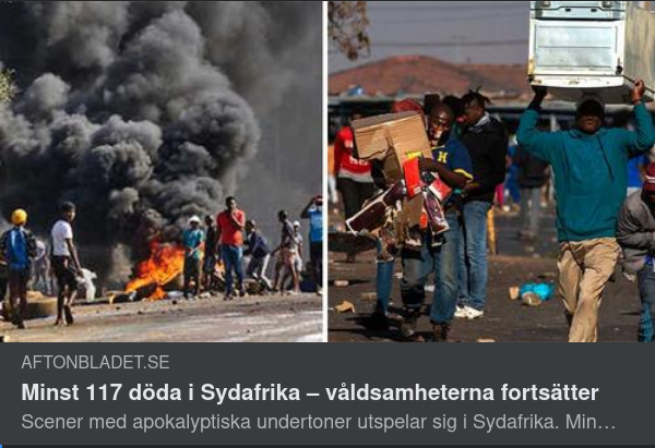 Juholt Om Situationen I Sydafrika