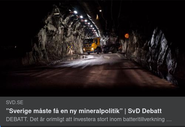 Gruvnäring & Mineralpolitik