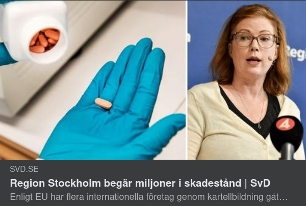 Region Stockholm Begär Miljonskadestånd För Kartellbildning