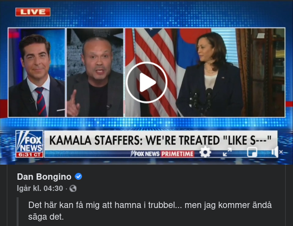 Bongino Om Kamala Harris