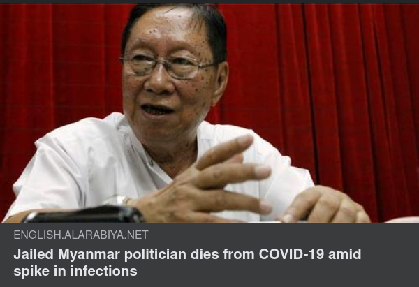 Myanmar-Politiker Covid-Död