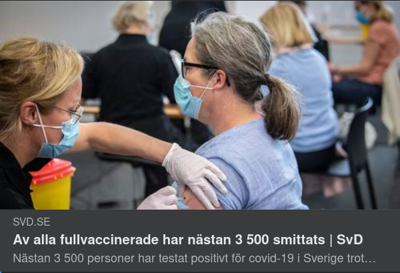 Fullvaccinerade & Smittade