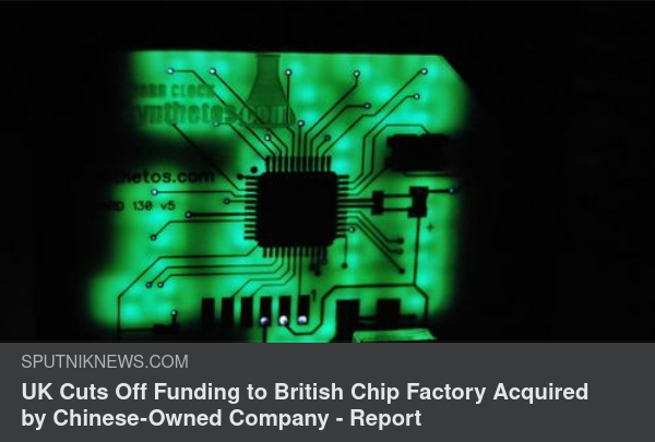 Finansieringsstrypt Brittisk Chipfabrik
