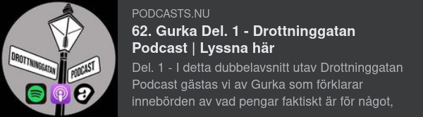 Drottninggatan Podcast I & II