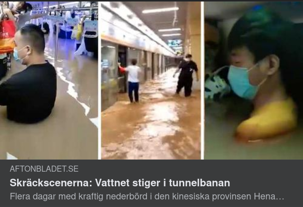 Vatten I Kinesisk Tunnelbana