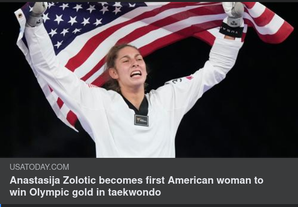 Anastasija Zolotic Tar Amerikanskt OS-Guld
