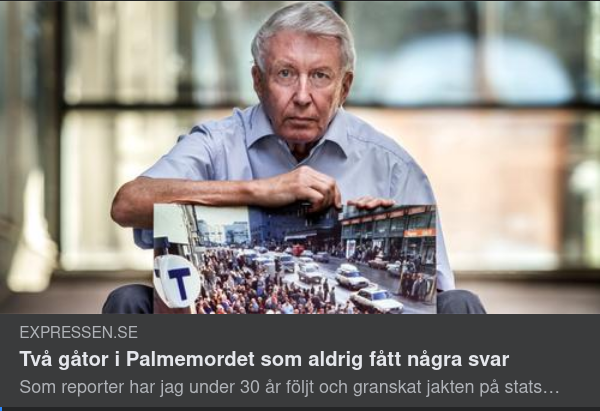 Obesvarat I Palmemordet