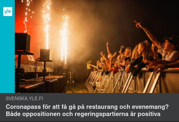 Finsk Coronapasspositivitet