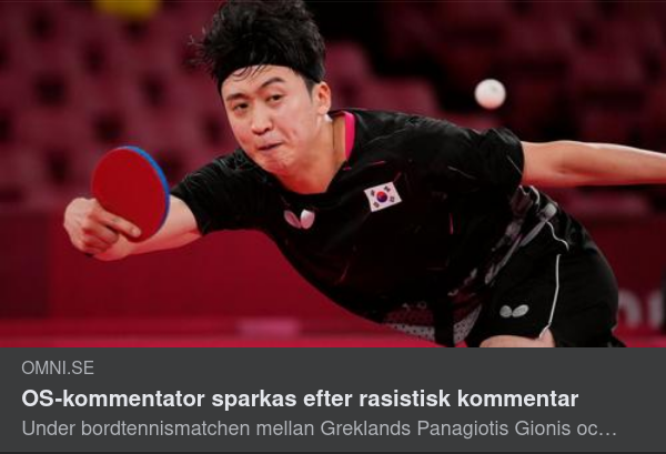 Rasistsparkad Sportkommentator