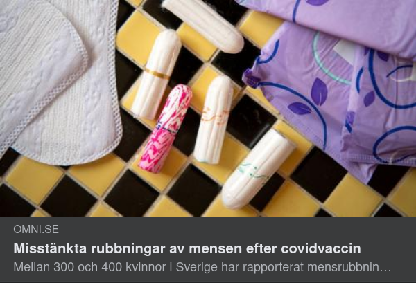 Dödsmördarvaxxet & Menstruationsstörningar