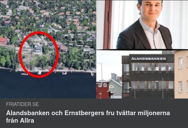Penningtvättande Ålandsbank & Allra-VD Fru