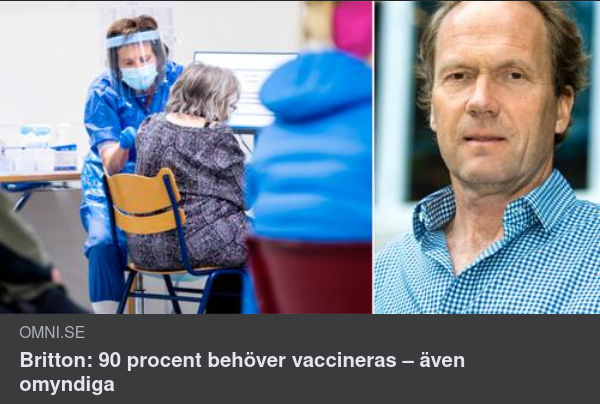 Brittons Vaccinprocent