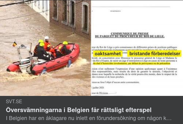 Rättsligt Efterspel För Belgiska Översvämningar