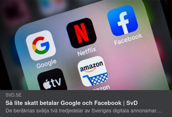 Skatteblyga Techjättar