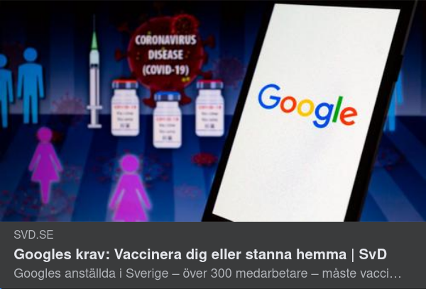 Vaccinkrav Hos Google