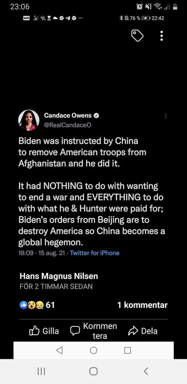 Candace Om Bidens Afghaninsats