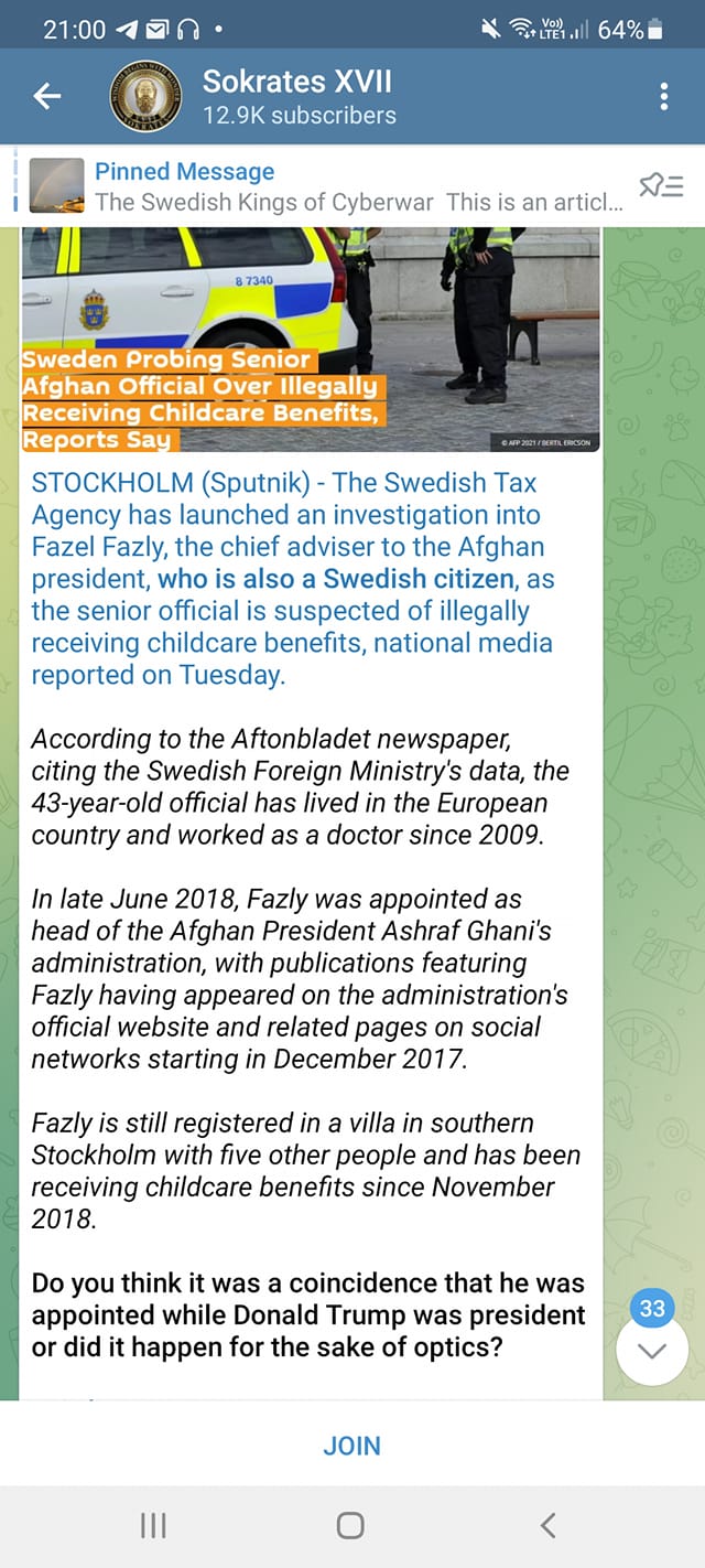 Svenskt I Afghanistan