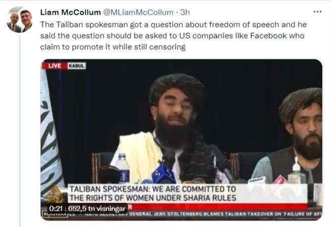 Talibanerna Om Yttrandefrihet & FB