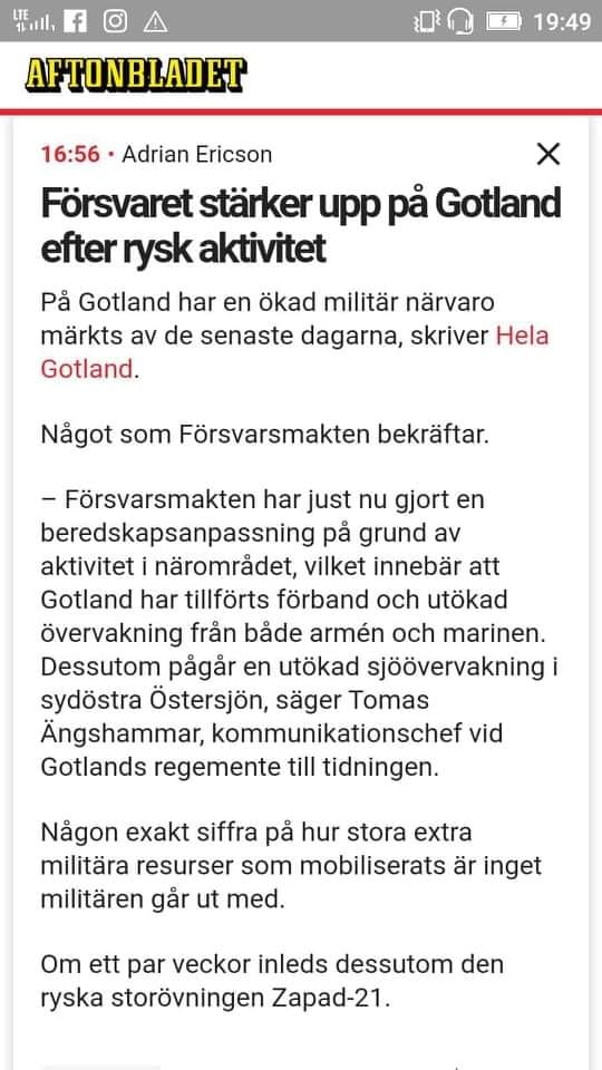 Stärkt Gotlandsförsvar