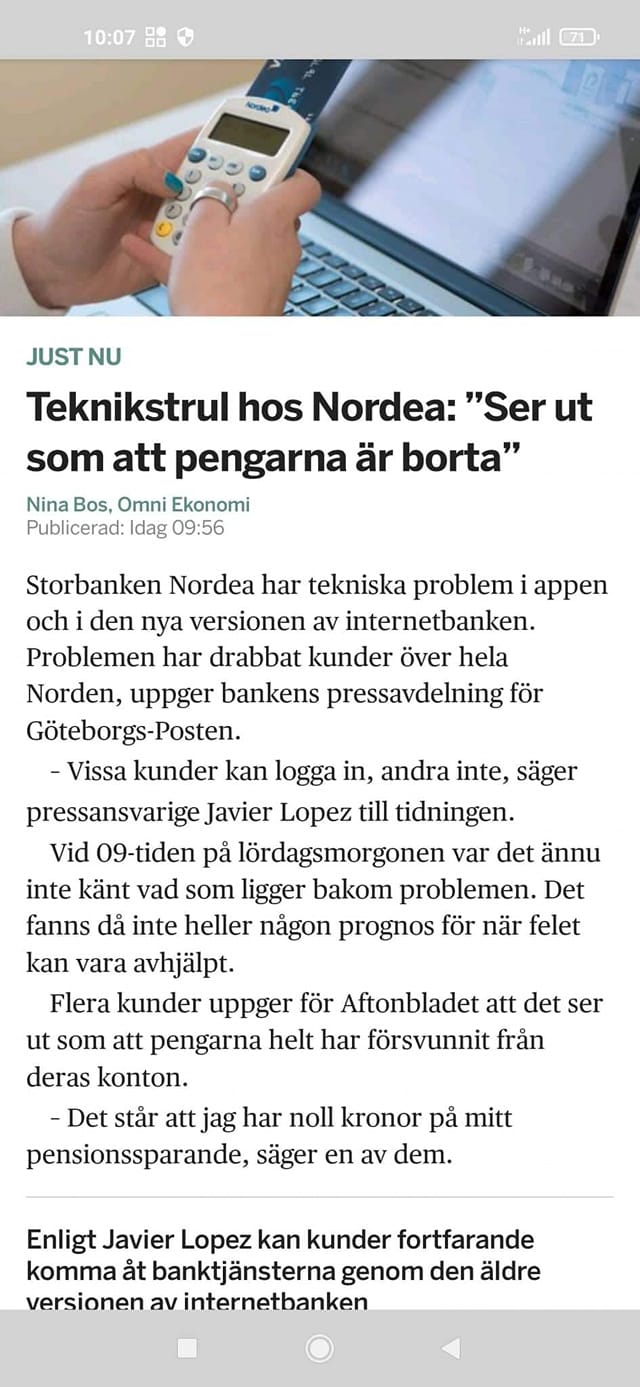 Lögardag Hos Nordea