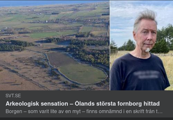 Öländsk Fornborg Hittad