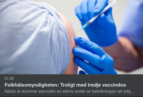 Troligt Tredje Påfyllningsvaccineringsdoserbjudande
