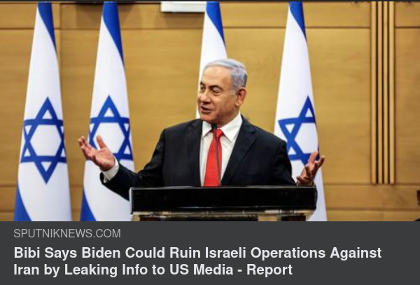 Bibi; -Medialäckande Biden Kan Förstöra För Israel
