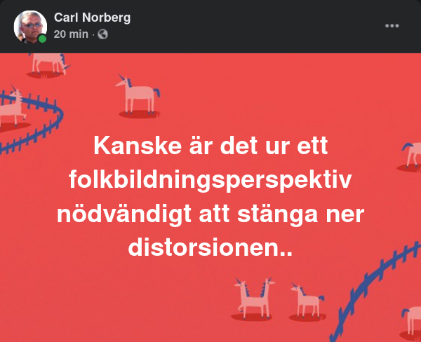 Folkbildande Nedstängningsnödvändighet