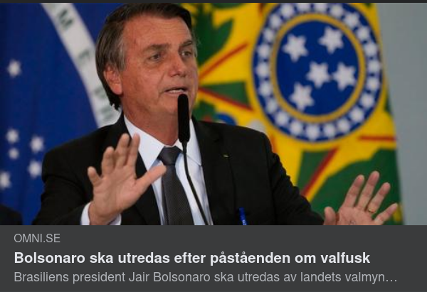 Valfuskutredning I Brasilien