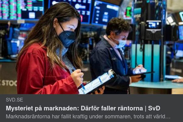 Medialt Oförklarligt Räntemarknadsmysterium