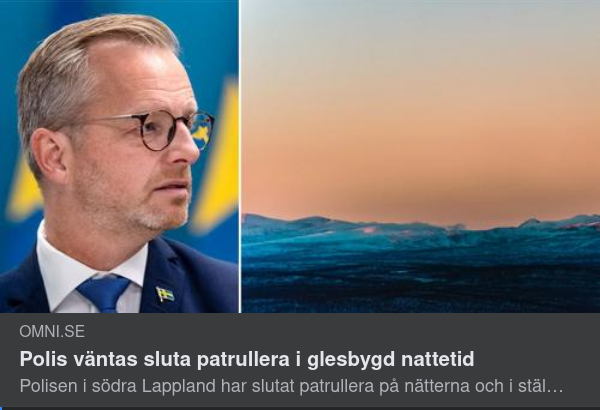 Nattligt Polispatrulleringsavslut I Glesbygd