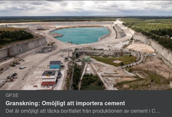 Omöjlig Cementimport
