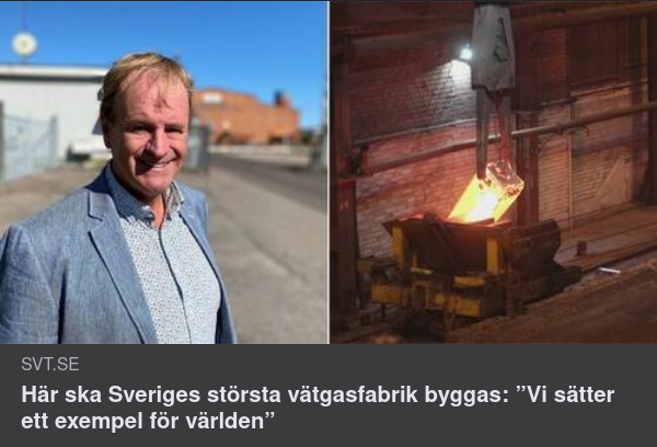 Energiskt Vätgasfabriksbygge
