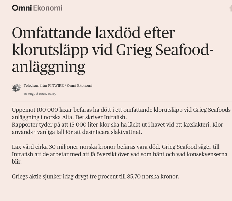 Laxdödligt Klorutsläpp