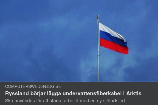 Rysk Undervattensfiberkabel I Arktis