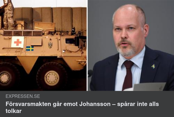 Morgan, Försvarsmakten & Afghanska Tolkar