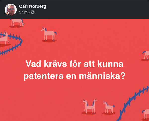 Människopatentskrav