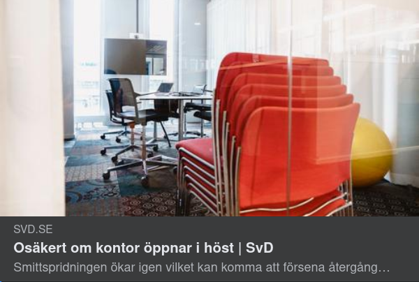 Covidosäkert Kontorsöppnande