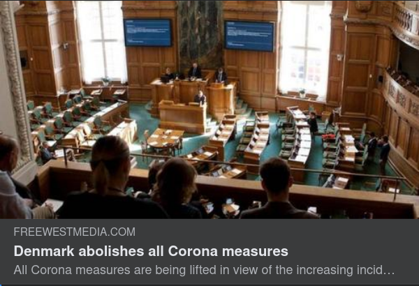 Denmark abolishes all Corona measures