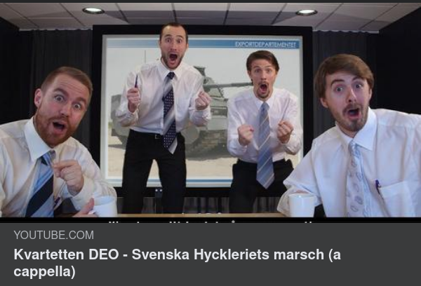 Kvartetten DEO - Svenska Hyckleriets Marsch (a cappella)