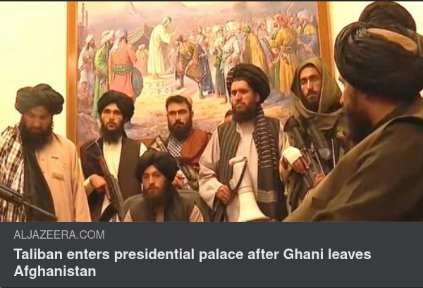 Taliban enters presidential palace after Ghani leaves Afghanistan