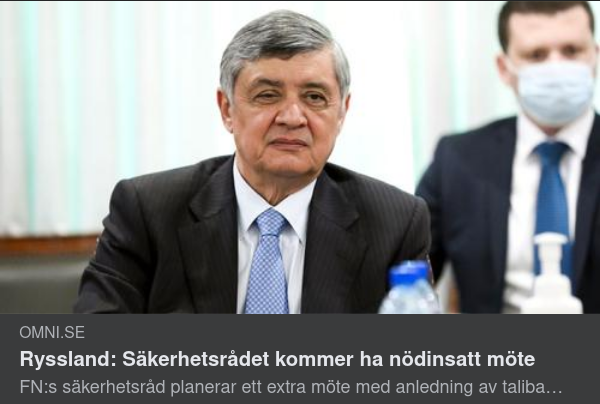 Ryssland Evakuerar Inte Ambassaden I Afghanistan