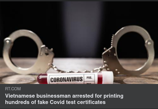 Falska Covidtestcertifikat I Vietnam