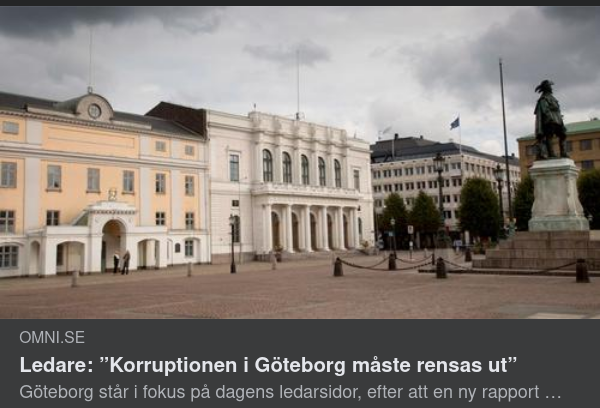 Göteborgskt Korruptionsutrensningsbehov
