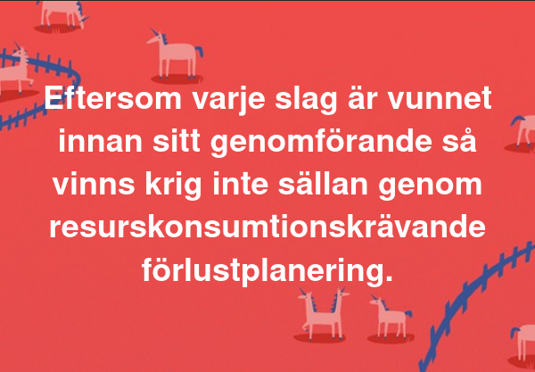 Resurskonsumtionskrävande Förlustplanering