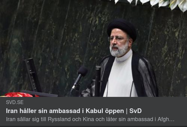 Iran Evakuerar Inte Ambassaden I Afghanistan
