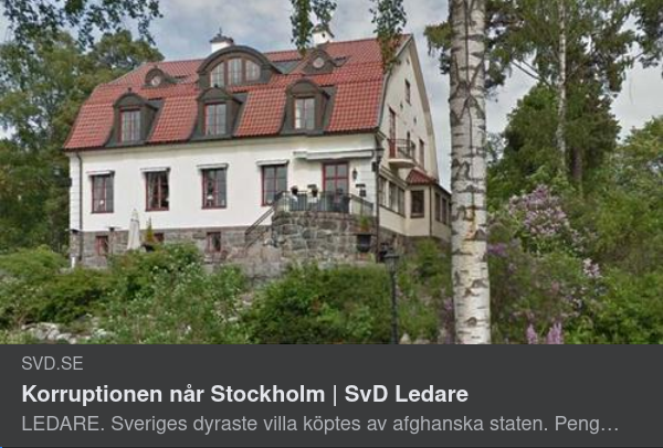 Dyr Afghanvilla I Stockholm