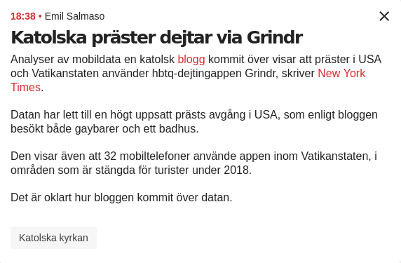 Vatikanskt Präst-Dejtande