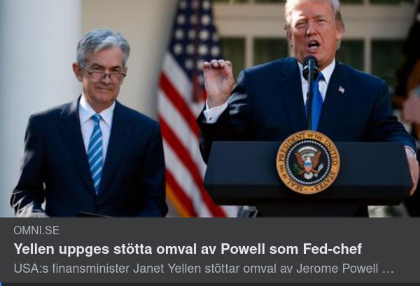 Powell-Stöttande Yellen