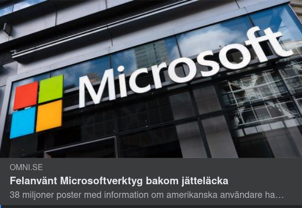 Felanvändningsläcka Hos Microsoft